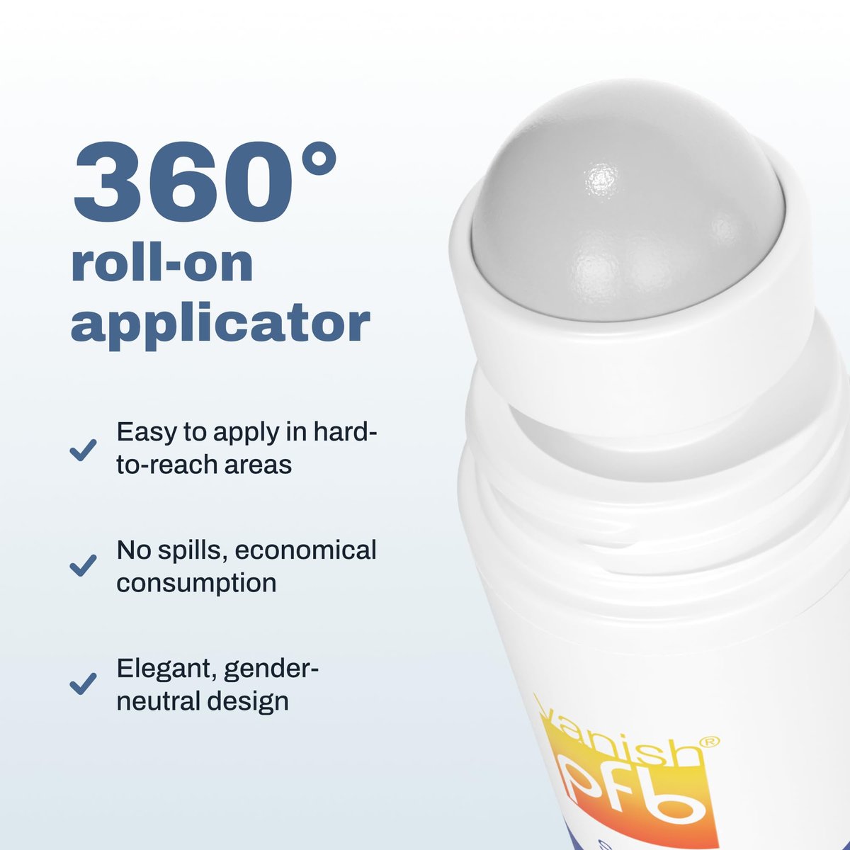 PFB Vanish Razor Bump Stopper Roll On Shaving Gel – Ingrown Hair & Razor Burn Treatment, 3.2 oz Avelisse