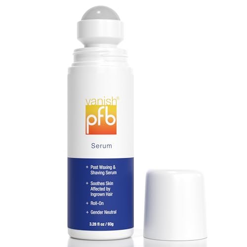 PFB Vanish Razor Bump Stopper Roll On Shaving Gel – Ingrown Hair & Razor Burn Treatment, 3.2 oz Avelisse