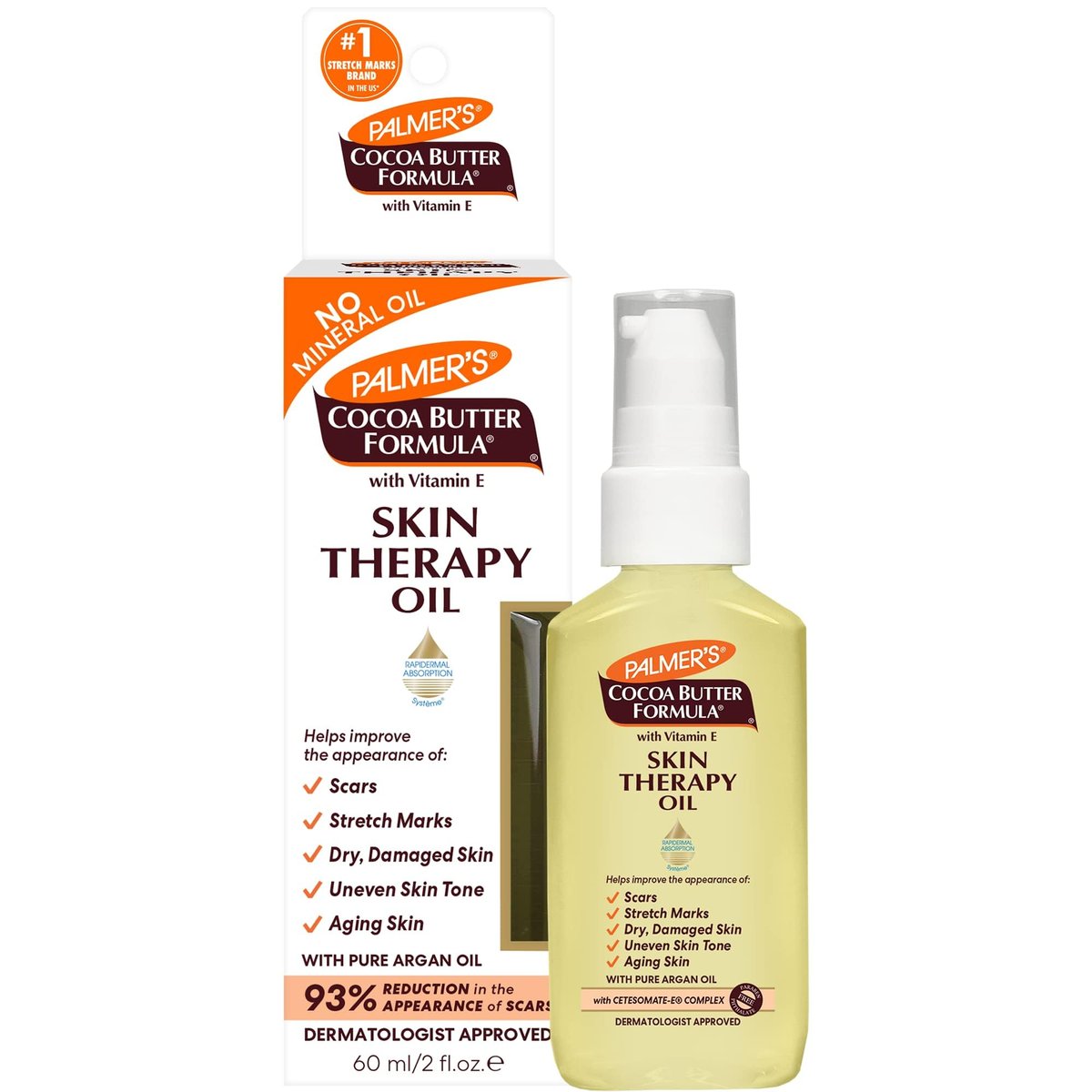Palmer's Cocoa Butter Formula Skin Therapy Moisturizing Body Oil with Vitamin E & Pure Argan Oil - 2 oz - görsel 1