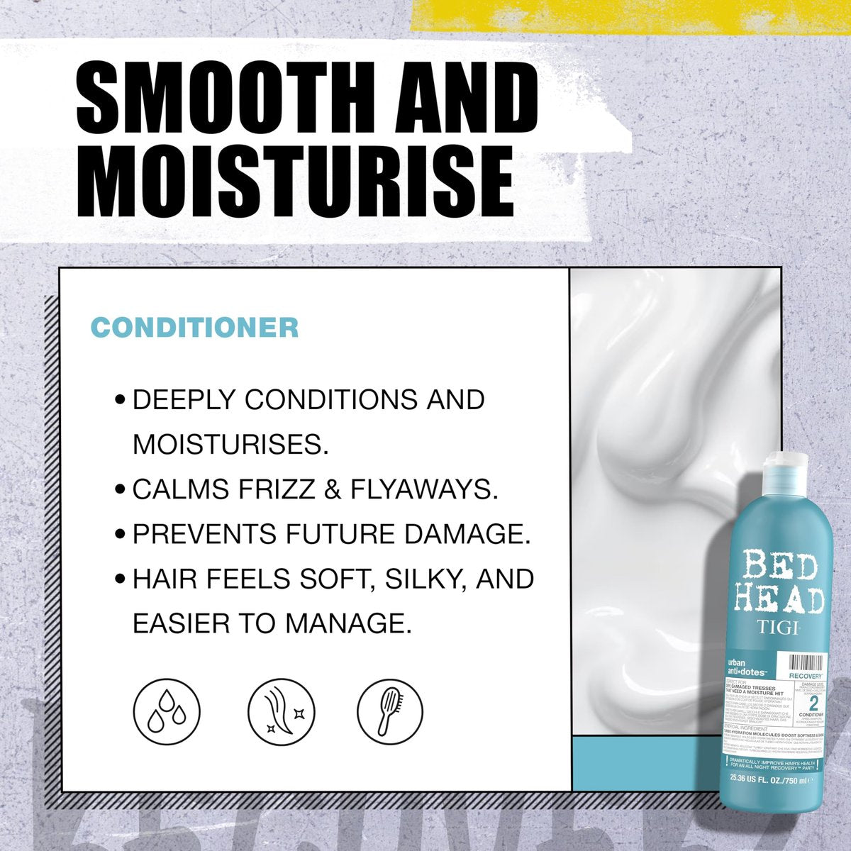 Tigi Bed Head Urban Anti+dotes Recovery Shampoo Damage Level 2 - 25.36 oz Avelisse