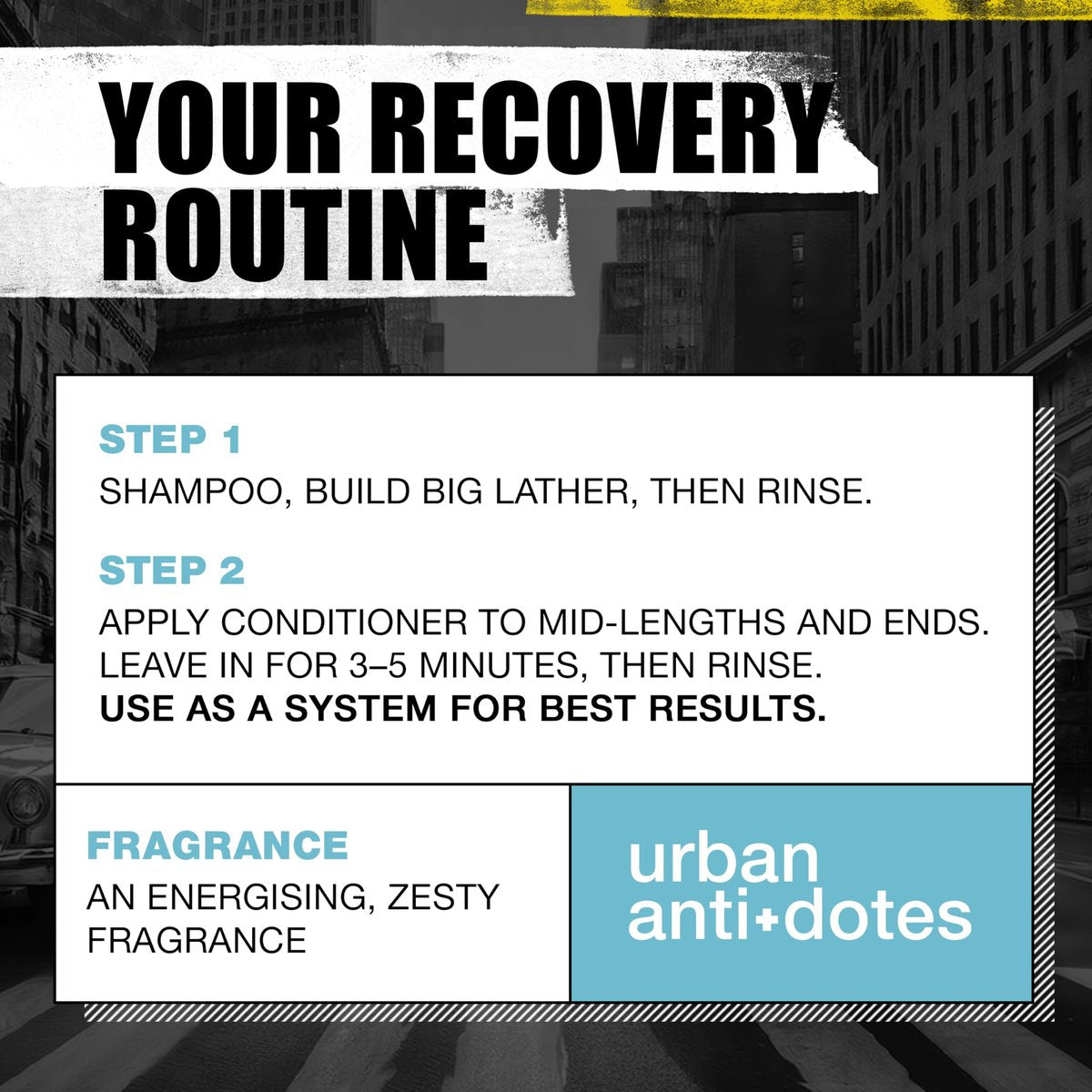 Tigi Bed Head Urban Anti+dotes Recovery Shampoo Damage Level 2 - 25.36 oz Avelisse