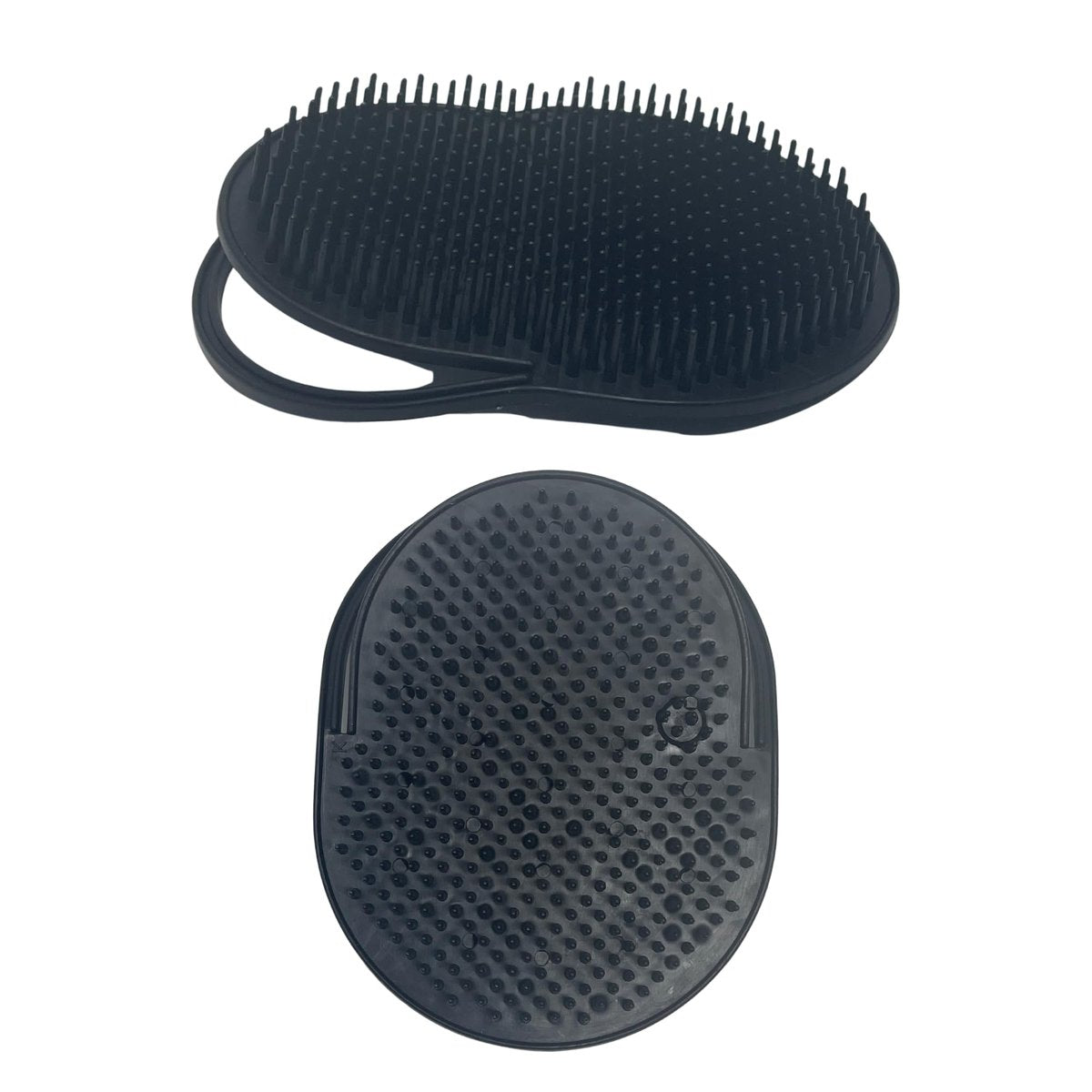 G.B.S Gents Palm Pocket Shampoo Brush Scalp Massager - Black, Round Bristles, Ergonomic Grip, Made in USA - görsel 11