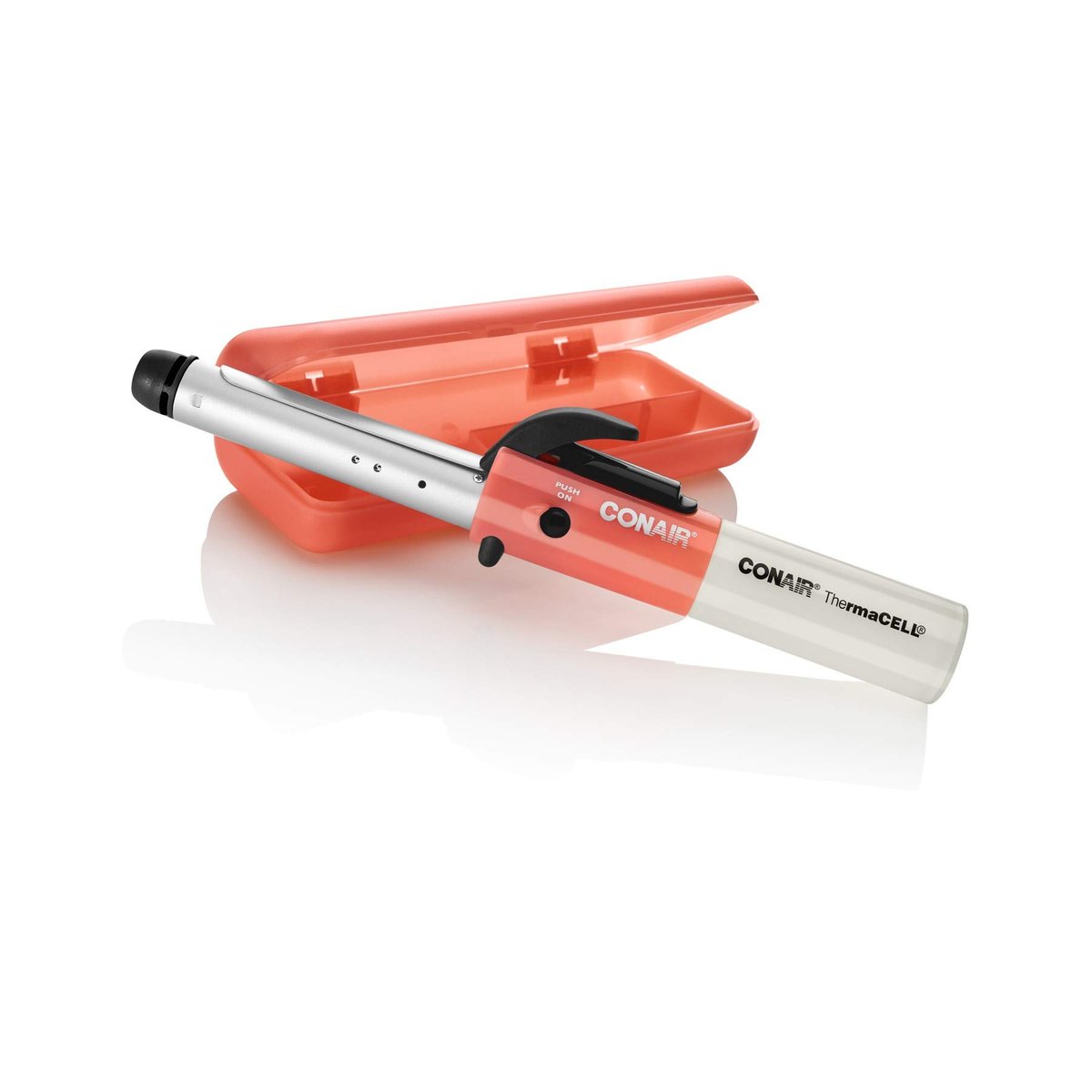 Conair Cordless Curling Iron 5/8 Inch - Butane Powered Travel Curler with Case, Pink Avelisse