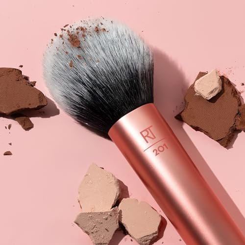 Real Techniques Cruelty Free Powder Brush – Ultra Plush Custom Cut Synthetic Bristles for Flawless Bronzer & Powder Application - görsel 10