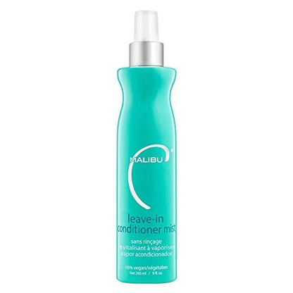 Malibu C Leave In Conditioner & Moisturizing Heat Protectant for Hair - Daily & Post Swim Detangler Spray for Adults & Kids, UV Protection to Help Prevent Color Fading, 9 oz