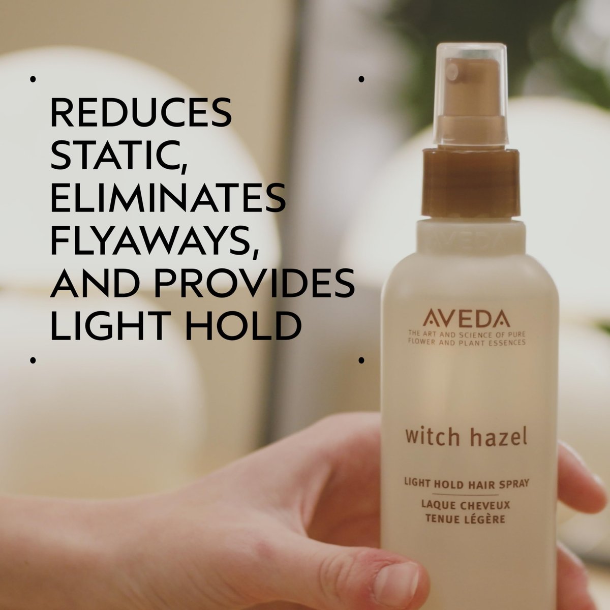 Aveda Witch Hazel Light Hold Hair Spray – Non-Aerosol, Reduces Static & Flyaways, for Fine & Medium Hair, 8.5 fl oz Avelisse