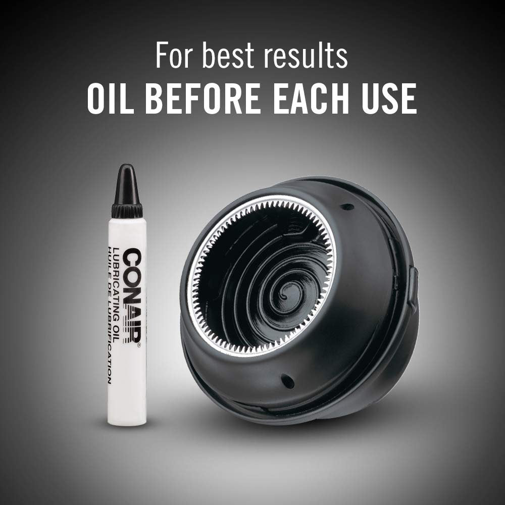 Conair Corded/Cordless Even-Cut Rotary Haircut Kit - Stainless Steel Blades, Black Avelisse