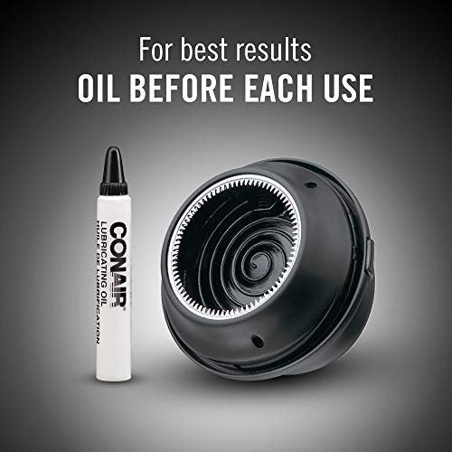 Conair Corded/Cordless Even-Cut Rotary Haircut Kit - Stainless Steel Blades, Black Avelisse