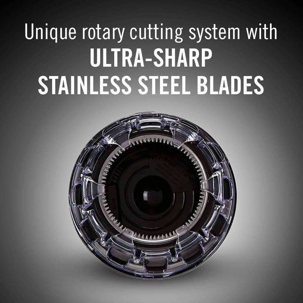 Conair Corded/Cordless Even-Cut Rotary Haircut Kit - Stainless Steel Blades, Black Avelisse