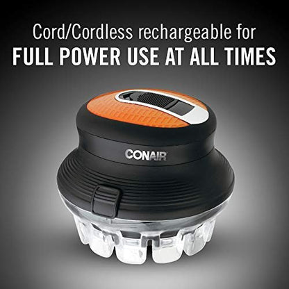 Conair Corded/Cordless Even-Cut Rotary Haircut Kit - Stainless Steel Blades, Black Avelisse