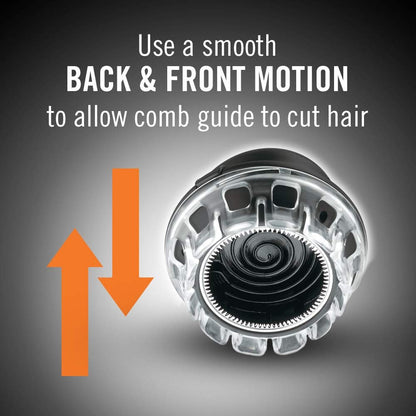 Conair Corded/Cordless Even-Cut Rotary Haircut Kit - Stainless Steel Blades, Black Avelisse