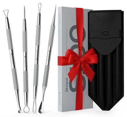 Suvorna Pimple Popper Tool Kit – 4-Piece Stainless Steel Blackhead & Comedone Extractor Set for Facial Extraction Avelisse