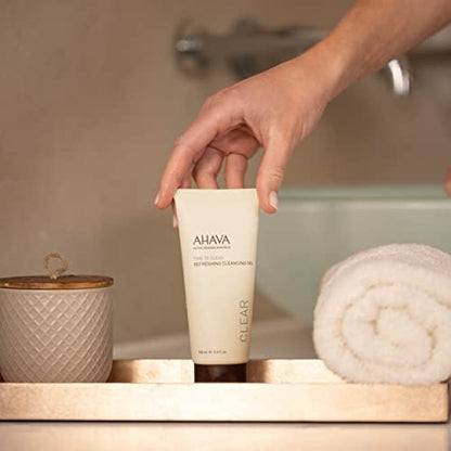 AHAVA Refreshing Cleansing Gel – Soapless Face Wash with Osmoter, Ginger Root & Vitamin E, 3.4 Fl Oz Avelisse