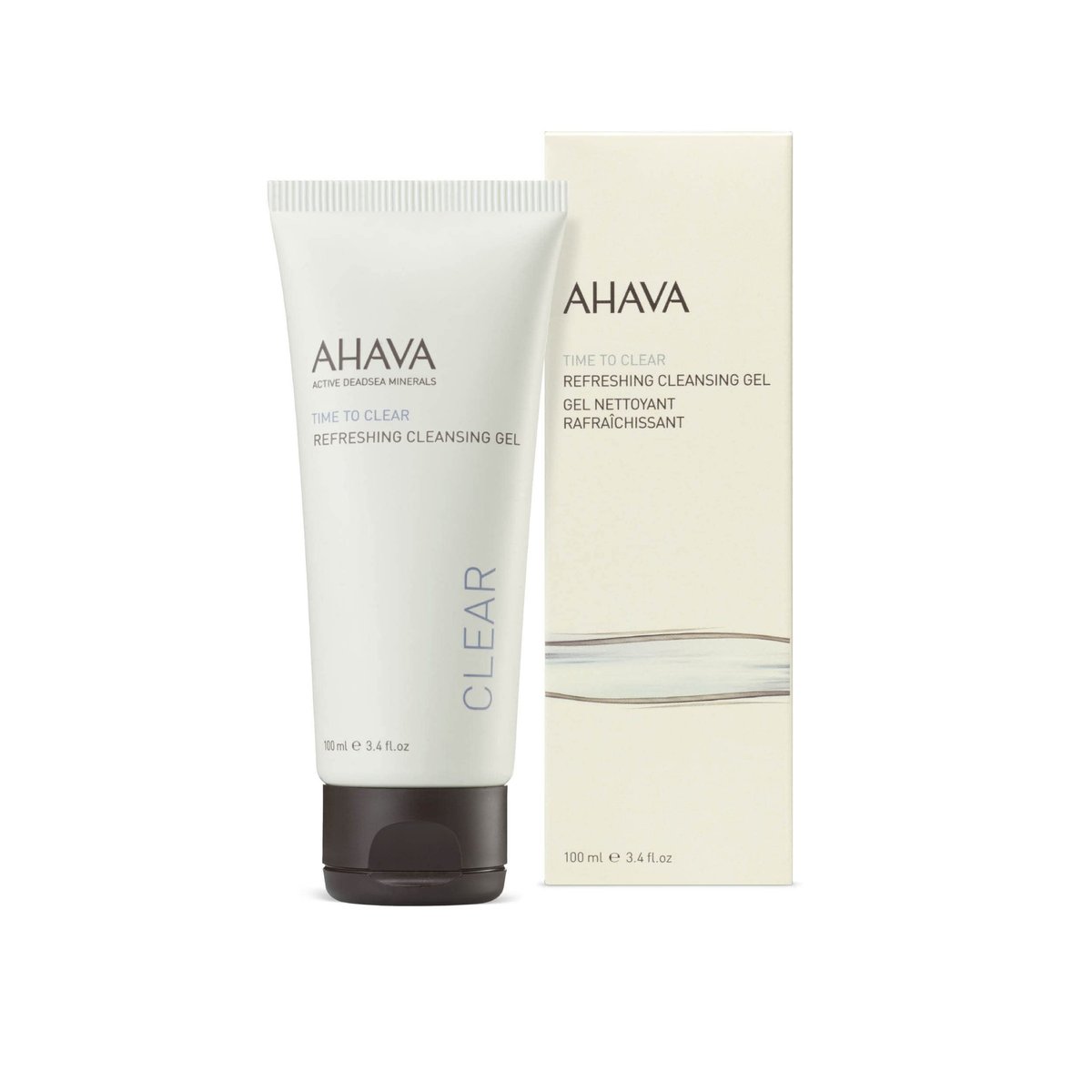 AHAVA Refreshing Cleansing Gel – Soapless Face Wash with Osmoter, Ginger Root & Vitamin E, 3.4 Fl Oz Avelisse