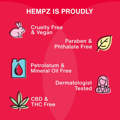 Hempz Pomegranate Herbal Body Moisturizer 2.25 oz - Paraben-Free Anti-Aging Hydrating Cream for All Skin Types