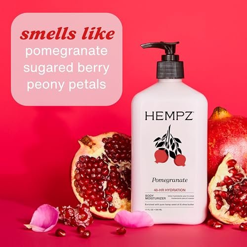 Hempz Pomegranate Herbal Body Moisturizer 2.25 oz - Paraben-Free Anti-Aging Hydrating Cream for All Skin Types - görsel 6
