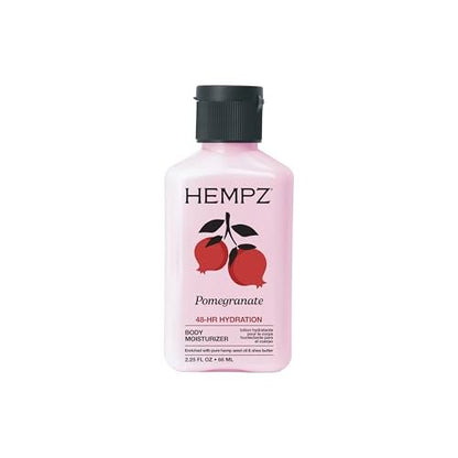 Hempz Pomegranate Herbal Body Moisturizer 2.25 oz - Paraben-Free Anti-Aging Hydrating Cream for All Skin Types