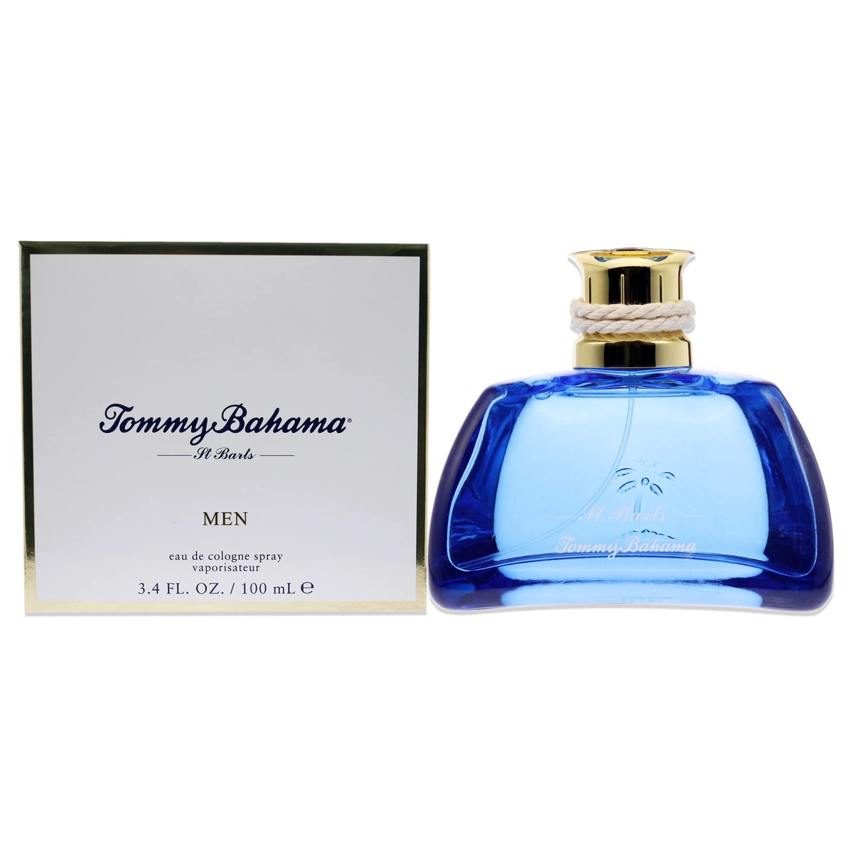 Tommy Bahama St. Barts Men Eau De Cologne - 3.4 Fl Oz | Island-Inspired Scent with Sparkling Lime, Guava Nectar, Vanilla, Palm Wood - görsel 1