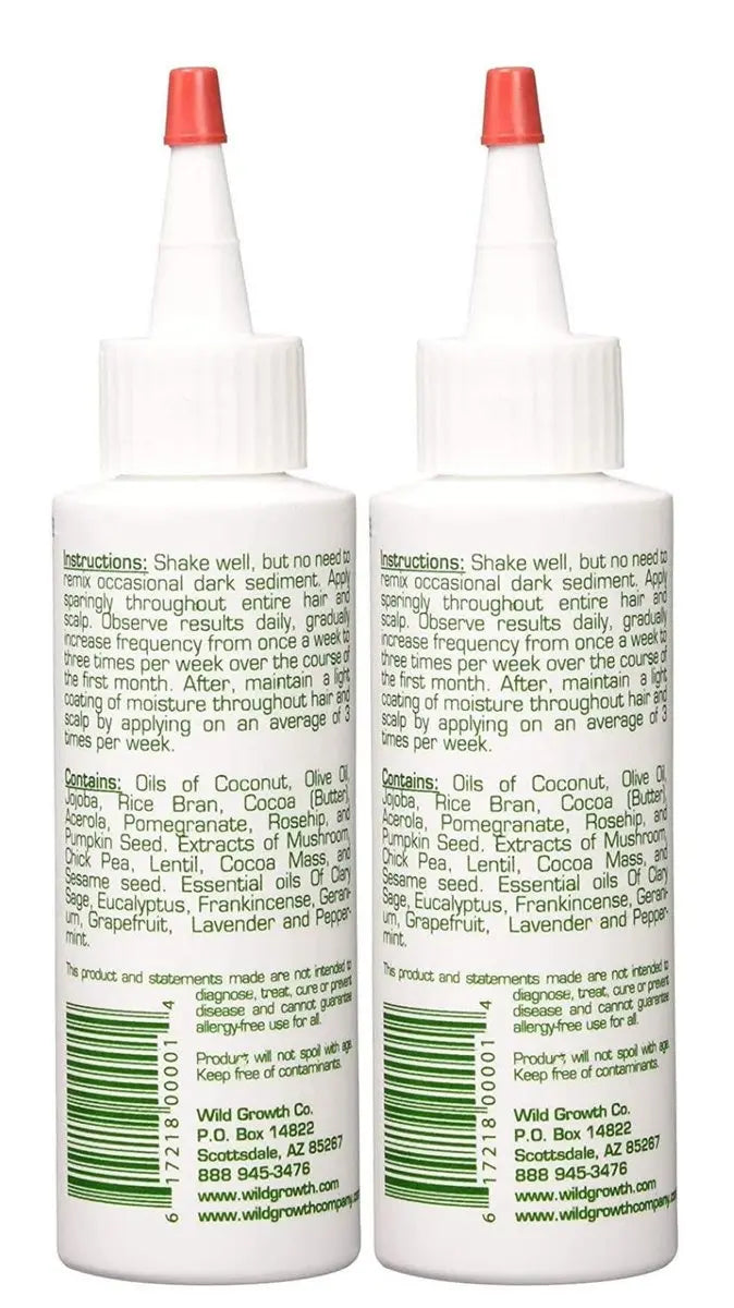 Wild Growth Hair Oil 4 oz (Pack of 2) – Natural Hair Oil for Growth, Moisture & Scalp Health Avelisse