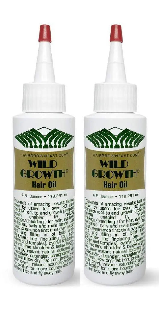 Wild Growth Hair Oil 4 oz (Pack of 2) – Natural Hair Oil for Growth, Moisture & Scalp Health Avelisse
