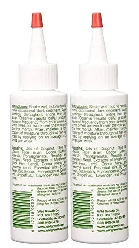 Wild Growth Hair Oil 4 oz (Pack of 2) – Natural Hair Oil for Growth, Moisture & Scalp Health Avelisse