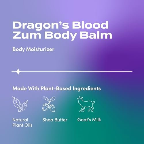 Zum Indigo Wild Body Balm - Dragon's Blood - Natural Moisturizer with Goat's Milk & Shea Butter for Women & Men - 2.5 oz - görsel 4