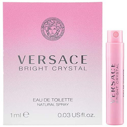 Versace Bright Crystal Eau de Toilette for Women - 0.03 Fl Oz Mini Vial on Card