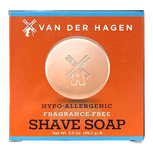 Van Der Hagen Men's Fragrance Free Shave Soap - 3.5 oz - Cream - görsel 2
