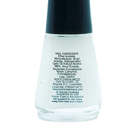 Química Alemana Hardener Nail Polish - Strengthening Treatment for Brittle Nails (0.24 Fl Oz, Pack of 2) Avelisse