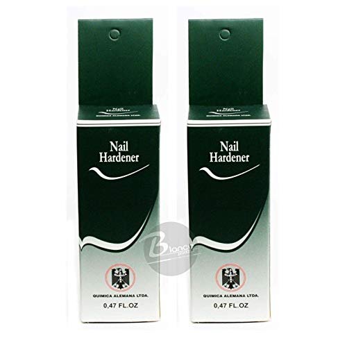 Química Alemana Hardener Nail Polish - Strengthening Treatment for Brittle Nails (0.24 Fl Oz, Pack of 2) Avelisse
