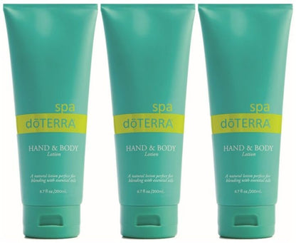 doTERRA Spa Hand & Body Lotion 3-Pack - Moisturizing Essential Oil Lotion