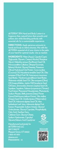 doTERRA Spa Hand & Body Lotion 3-Pack - Moisturizing Essential Oil Lotion