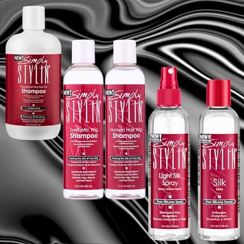 Simply Stylin' Light Silk Hair Spray - Anti-Frizz & Heat Protectant for Natural Hair & Synthetic Wigs - 4 fl oz - görsel 13