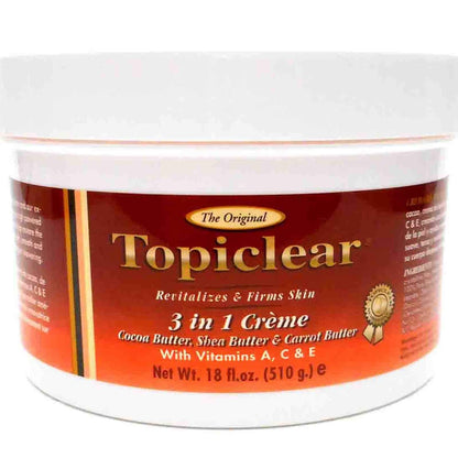 Topiclear 3 in 1 Creme Cocoa Butter, Shea Butter, Carrot Butter - 18 fl oz Avelisse