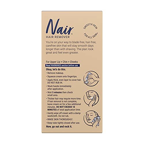Nair Moisturizing Face Cream for Upper Lip, Chin, and Face – 2 oz (Pack of 3) - görsel 6