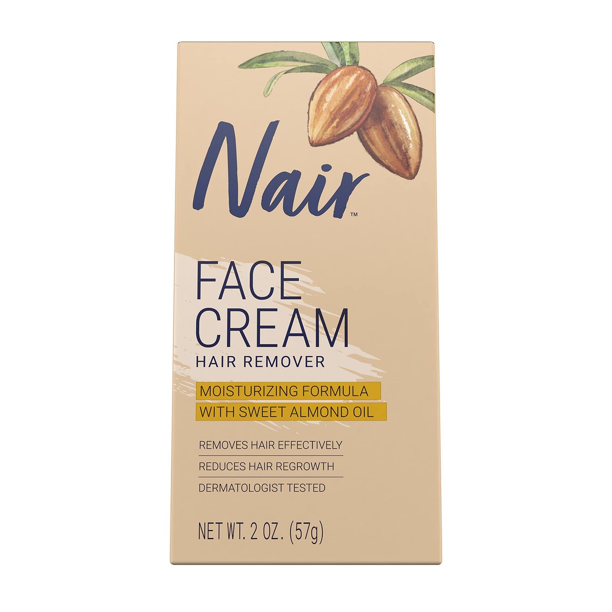 Nair Moisturizing Face Cream for Upper Lip, Chin, and Face – 2 oz (Pack of 3) - görsel 3