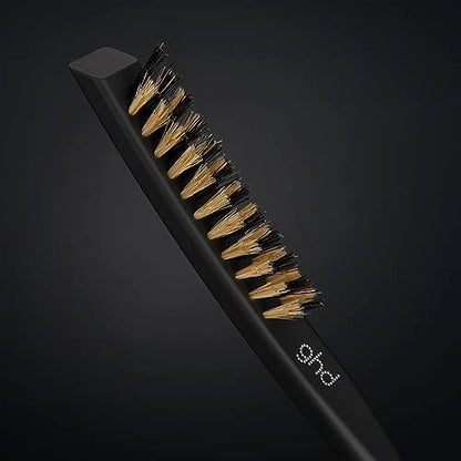ghd The Final Touch Narrow Dressing Brush - Black Boar Bristle Hair Brush for Fine Hair
