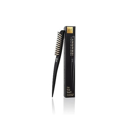 ghd The Final Touch Narrow Dressing Brush - Black Boar Bristle Hair Brush for Fine Hair