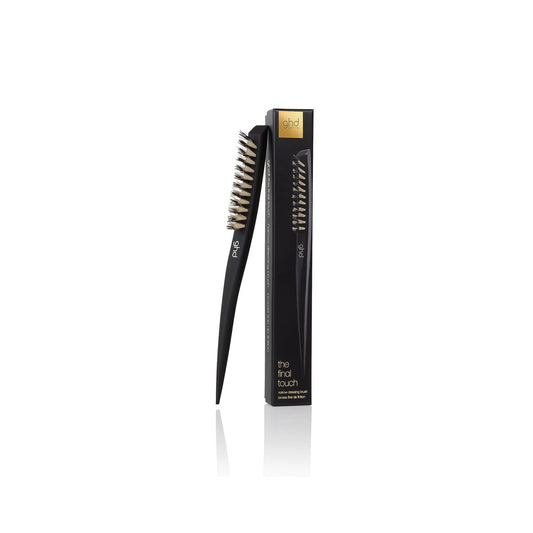 ghd The Final Touch Narrow Dressing Brush - Black Boar Bristle Hair Brush for Fine Hair