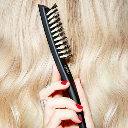 ghd The Final Touch Narrow Dressing Brush - Black Boar Bristle Hair Brush for Fine Hair - görsel 4