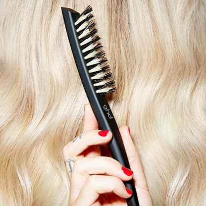 ghd The Final Touch Narrow Dressing Brush - Black Boar Bristle Hair Brush for Fine Hair