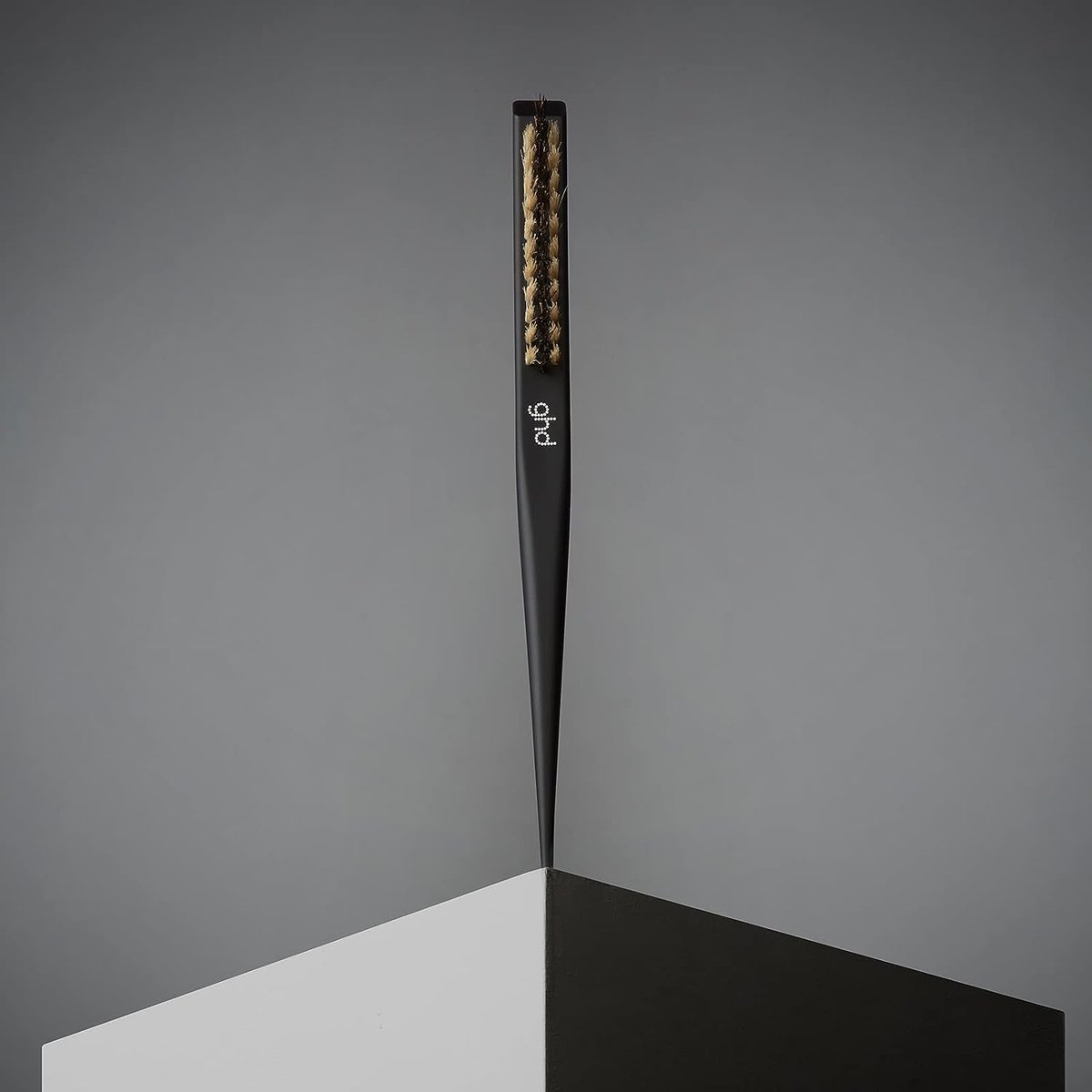 ghd The Final Touch Narrow Dressing Brush - Black Boar Bristle Hair Brush for Fine Hair - görsel 9