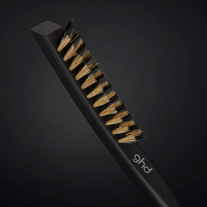ghd The Final Touch Narrow Dressing Brush - Black Boar Bristle Hair Brush for Fine Hair