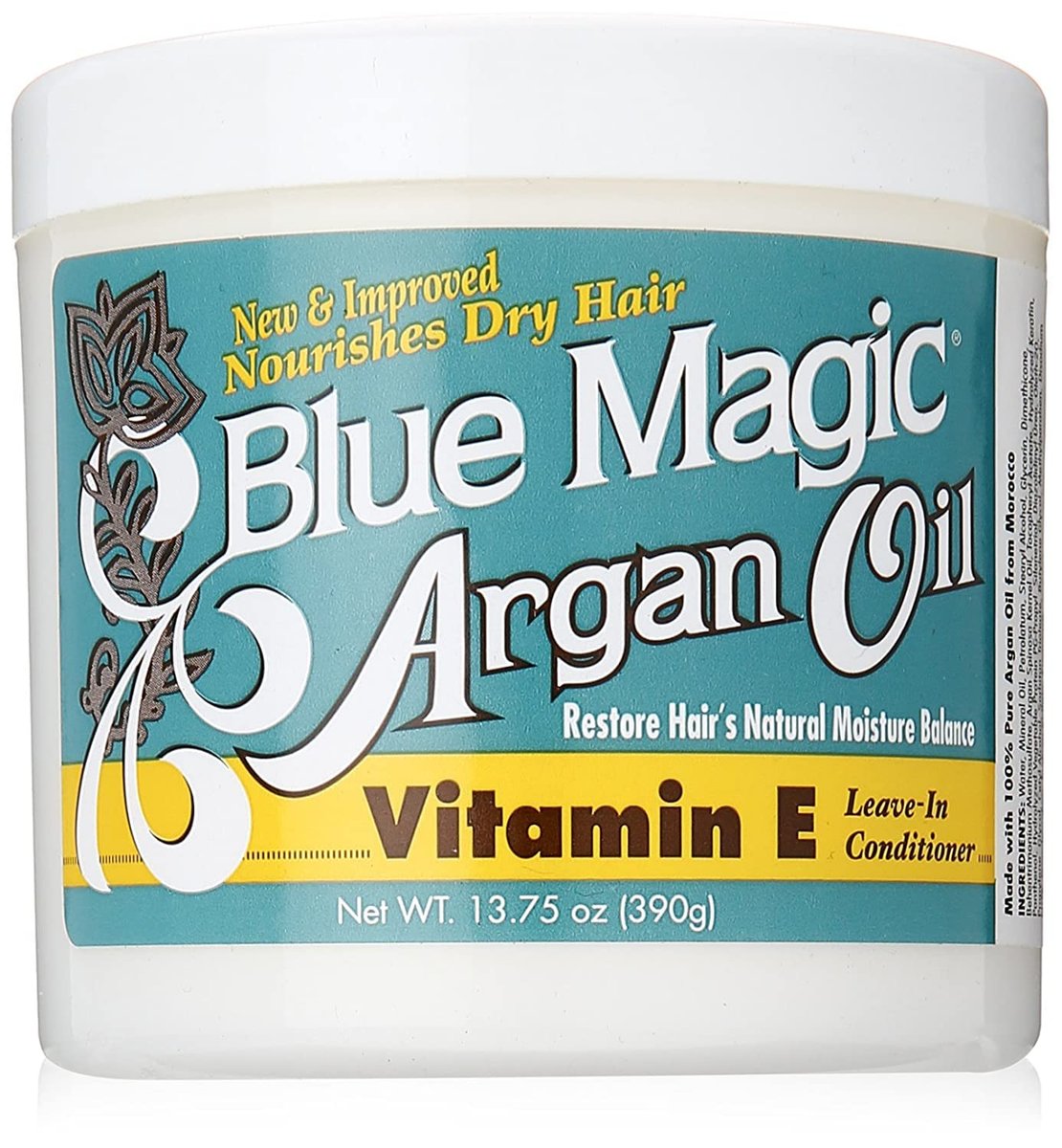 BLUE MAGIC Argan Oil & Vitamin-E Leave-in Conditioner 13.75 Oz - görsel 2