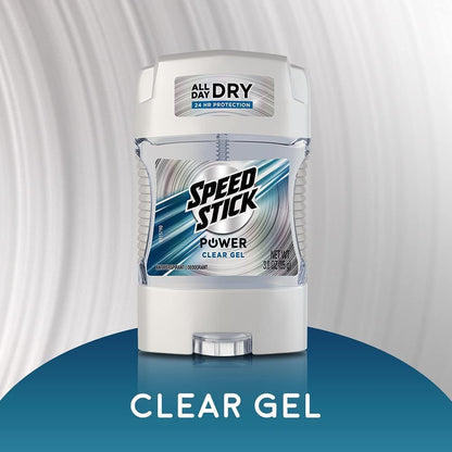 Speed Stick Anti-Perspirant Deodorant Power Clear Gel, 3 oz (Pack of 11) – Long-Lasting Odor & Wetness Protection