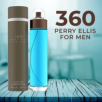 Perry Ellis 360 For Men Eau De Toilette Spray 6.7 oz - Fresh & Long-Lasting Avelisse