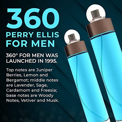 Perry Ellis 360 For Men Eau De Toilette Spray 6.7 oz - Fresh & Long-Lasting Avelisse