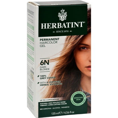 Herbatint Permanent Hair Color - Dark Blonde 6N (4.56 oz)