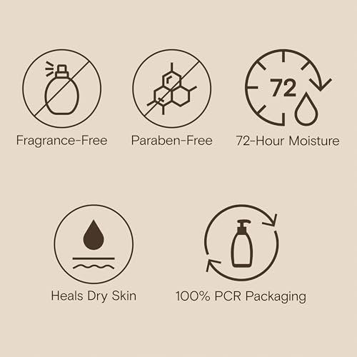 Aveeno Skin Relief Moisturizing Lotion for Very Dry, Sensitive Skin – Fragrance Free, Fast-Absorbing with Triple Oat & Shea Butter, 12 fl. oz - görsel 10