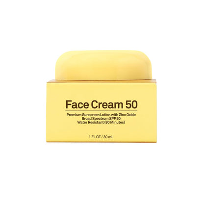 Sun Bum SPF 50 Face Cream Sunscreen - Moisturizing Zinc Oxide Sunscreen for Face - Travel Size 1 oz Avelisse